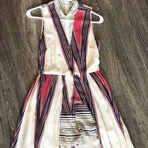 High Neck Open V Jumpsuit (Shorts)